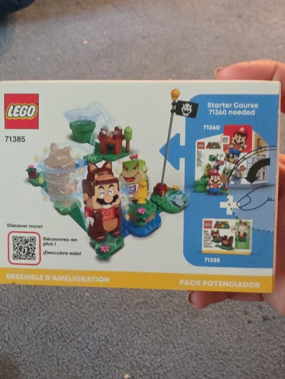NEW IN BOX LEGO Super Mario Tanooki Mario Power-Up Pack - Brown & Green